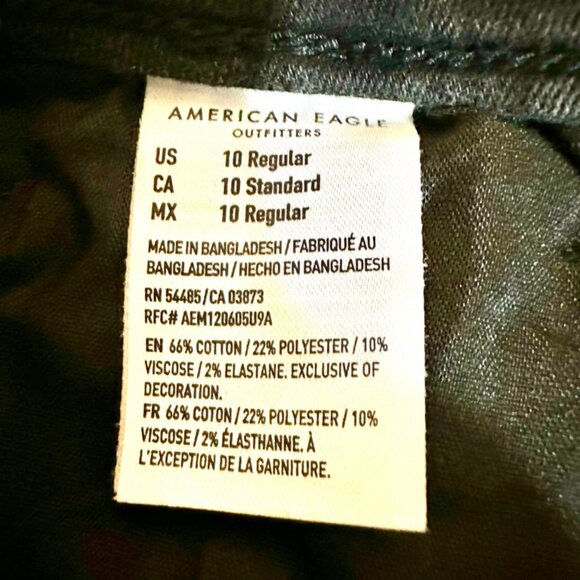American Eagle Jeans Size 10 Regular Inseam 30 inches Black Boot cut - Picture 11 of 11